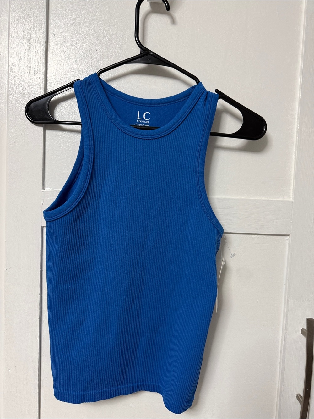 LC Lauren Conrad Royal Blue Ribbed Tank Top